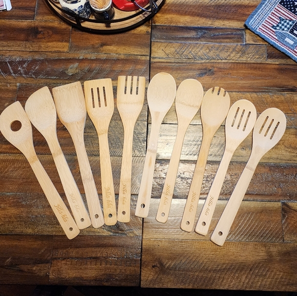 Bamboo Cooking Utensils Set - Picture 2 of 11